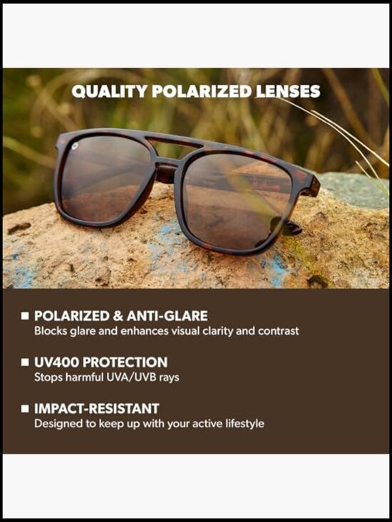 Polarized Retro Square Sunglasses UV400 Protection Unisex main image 5